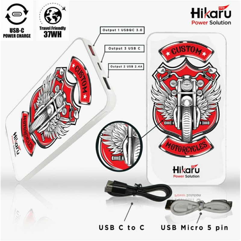 POWER BANK HIKARU MOTIF 10.000MAH