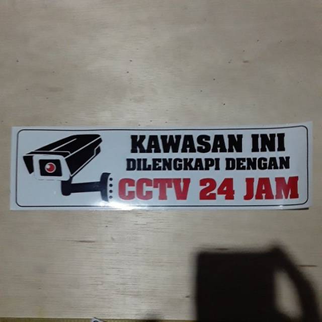 

Sticker stiker tanda / sign cctv 24 jam