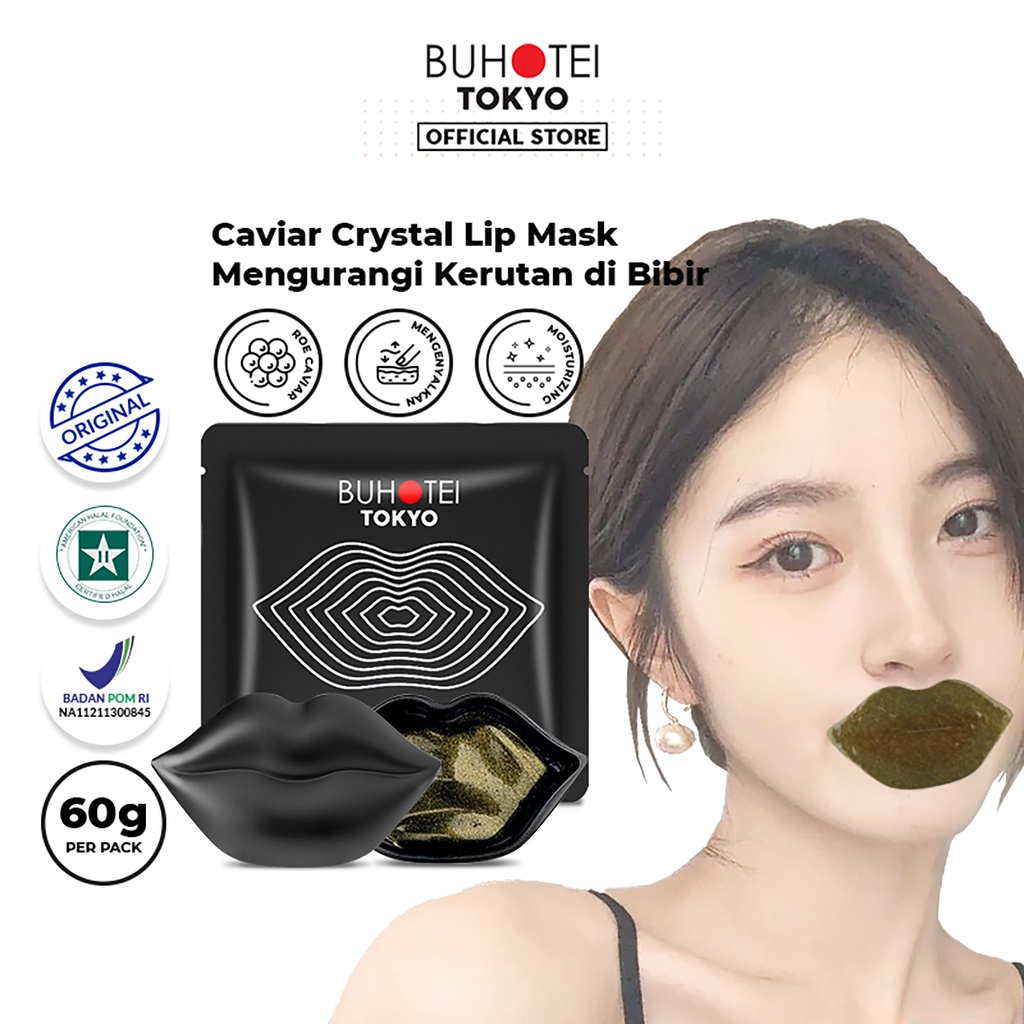 ✨ AKU MURAH ✨ BUHOTEI Caviar Crystal Lip Mask 60g