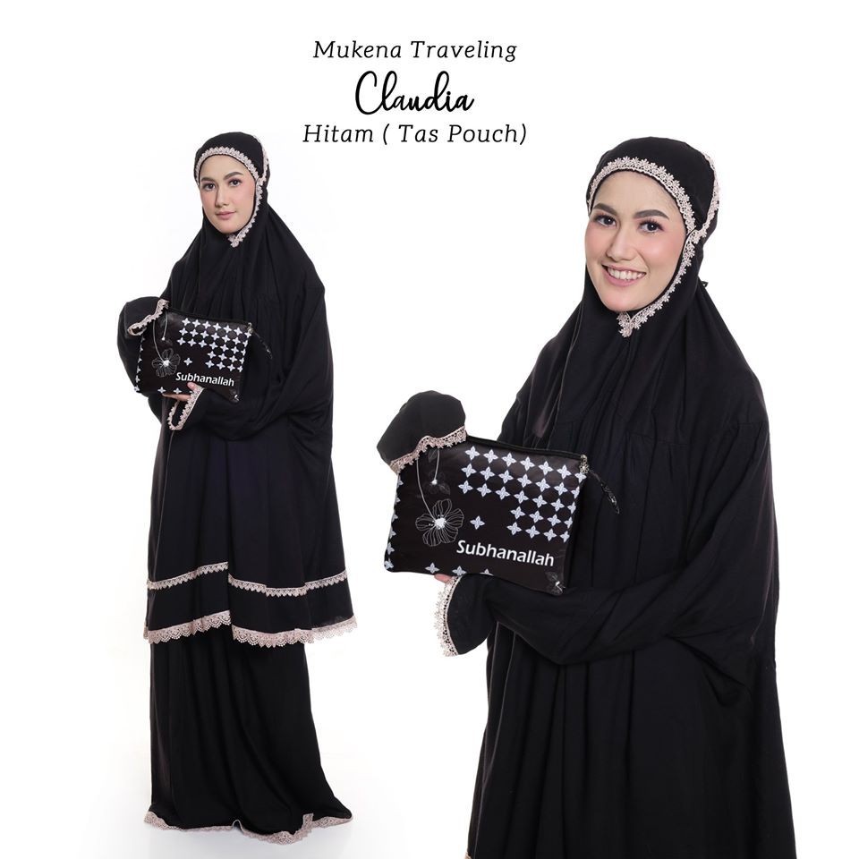 Mukena Dewasa Traveling Claudia ( Tas Pouch )