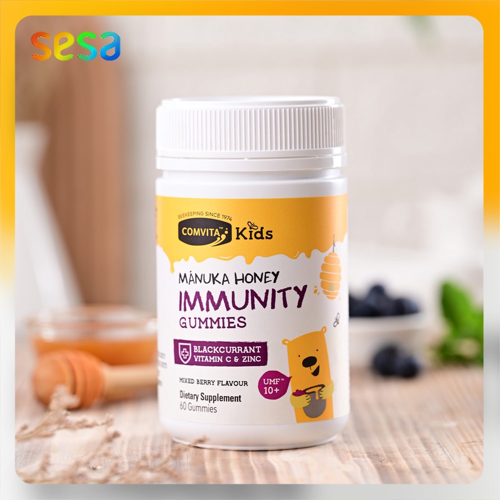 

COMVITA Kids Manuka Honey Immunity 60 Gummies - Permen Madu Anak Sehat Alami