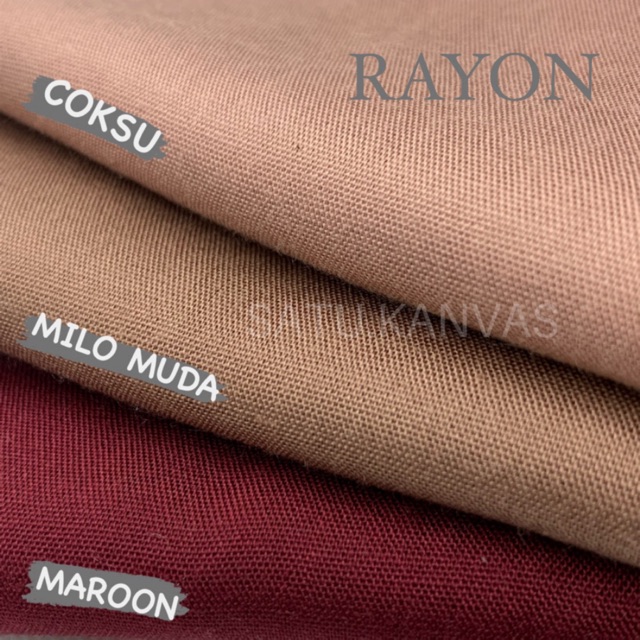 Kain RAYON POLOS PREMIUM RAYON VISCOSE