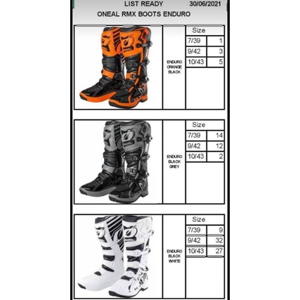 Boots Oneal Rmx Sol Enduro