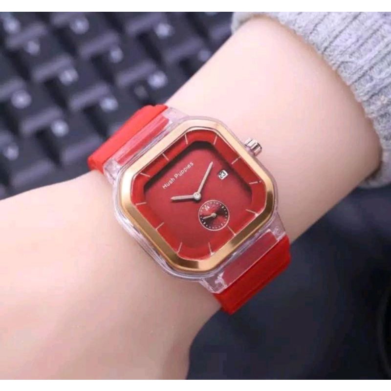 Jam Tangan Kasual Persegi Pria Wanita