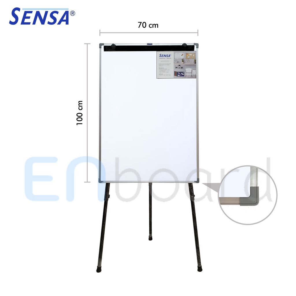 

Promo Flip Chart / Flipchart / Papan Presentasi Magnet Sensa 70 x 100 cm