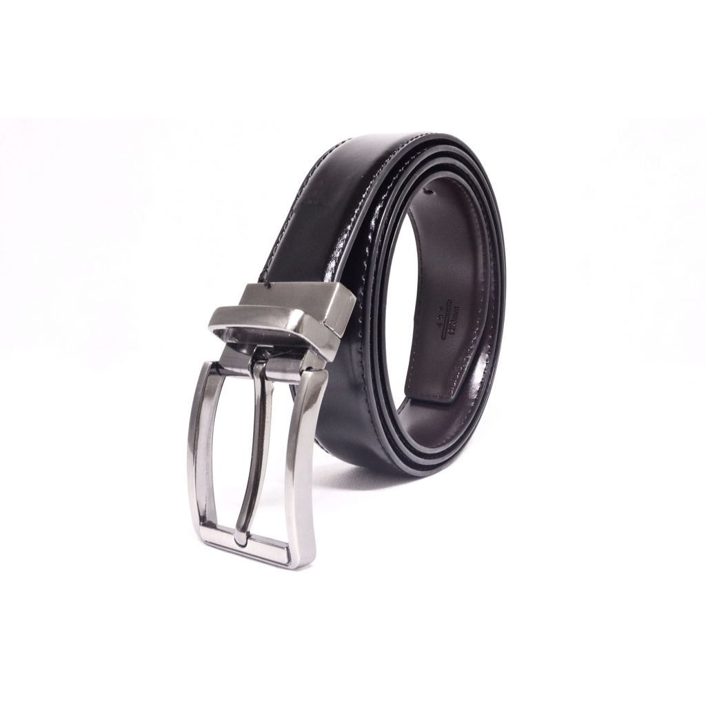 IKAT PINGGANG PRIA KULIT PREMIUM KEPALA BESI SABUK PRIA KULIT METAL BUCKLE - 946 &amp; 947
