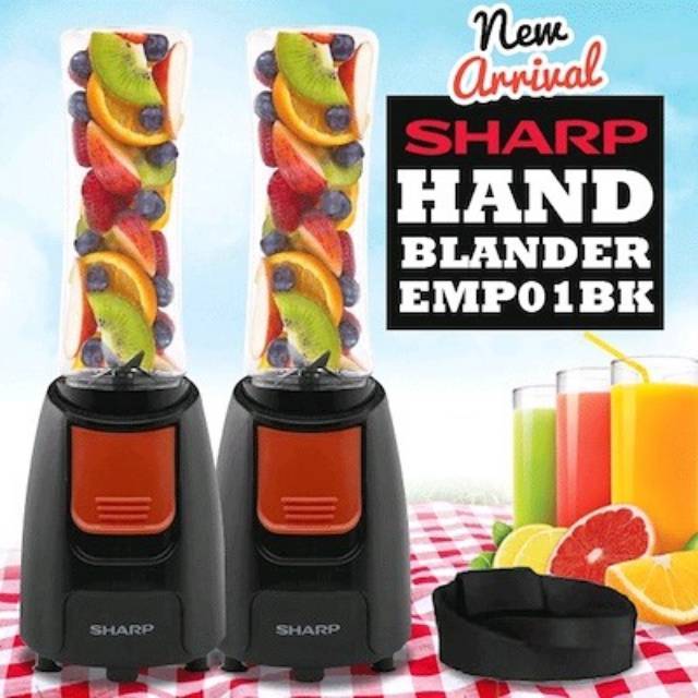 SHARP EM-P01-BK. Blender Pribadi. Baru dan Bergaransi Resmi