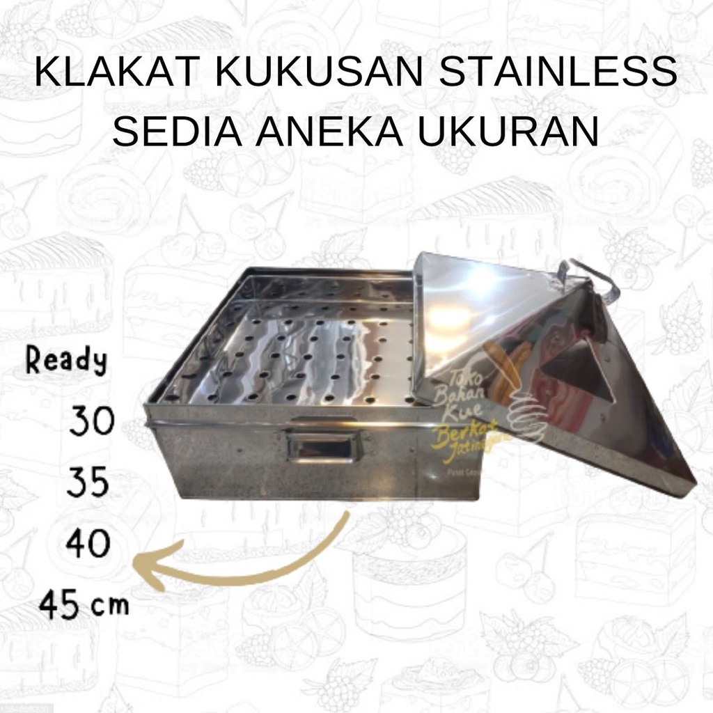 KLAKAT KUKUSAN SEGI EMPAT / PANCI KUKUS DIMSUM / KUKUSAN BOLU STAINLESS