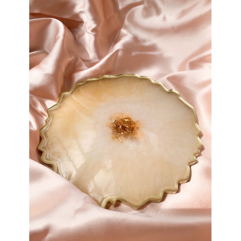 Bullion Gold Coaster | Resin epoxy art | Custom resin