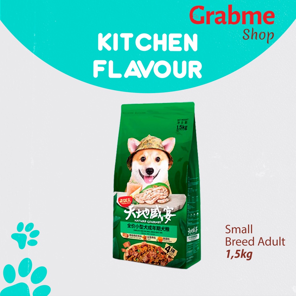 Makanan Anjing Kitchen Flavor Nature Gourmet All variant Dog Food 1,5kg