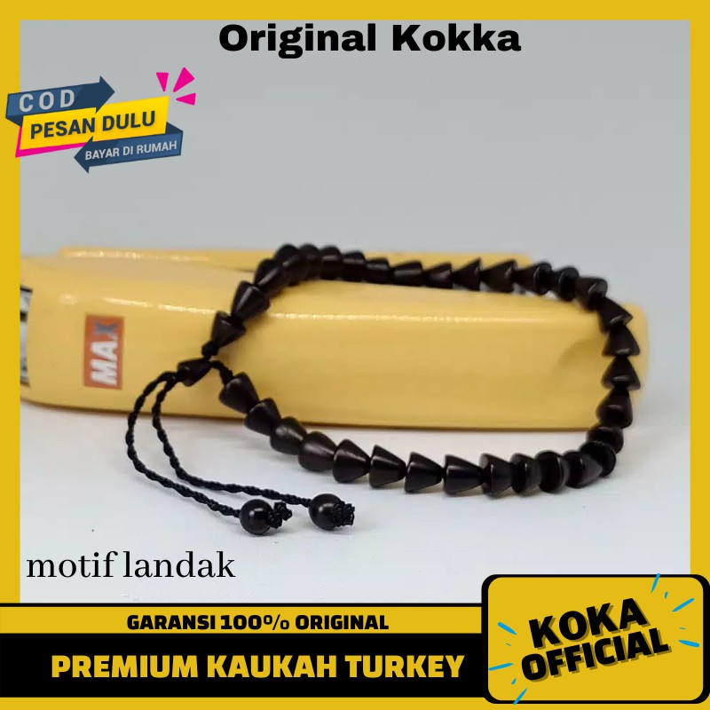 Gelang Kaokah Kaukah Motif Landak Asli Gelang Kayu Koka Kauka Kaoka untuk Kesehatan By Kokka Officia