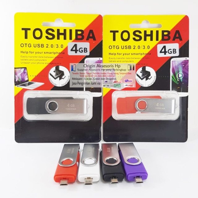 Flashdisk TOSHIBA OTG 4GB 4 GB Micro USB Original OEM Flashdrive