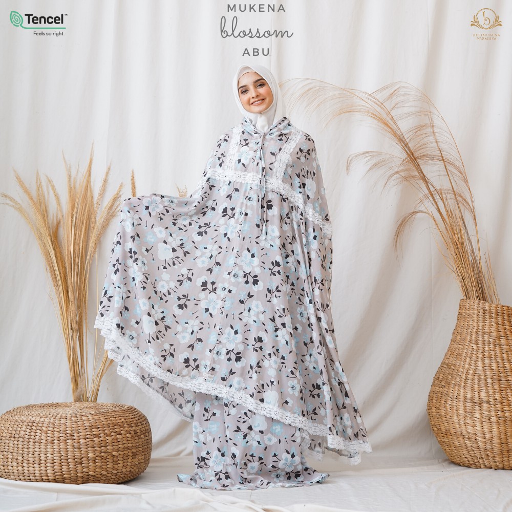 Mukena Blossom Abu - Mukena 2 in 1