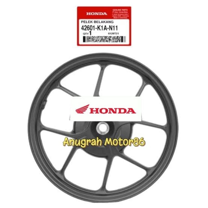 42601-K1A-N11 Velg Pelek Belakang Beat K1A 2020 sampai sekarang ori honda AHM