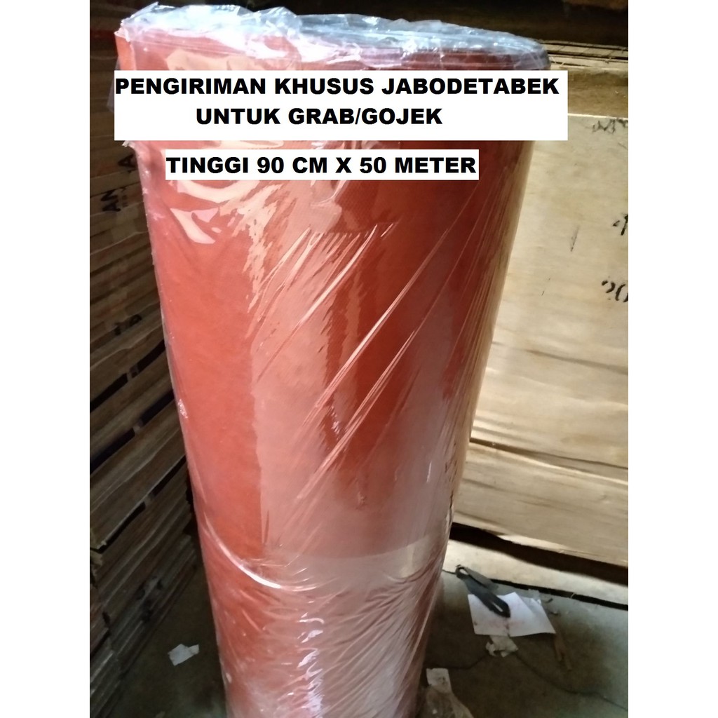 Karpet Talang Air 90 cm x 50 meter Karpet Atap Genteng Merah Flipper