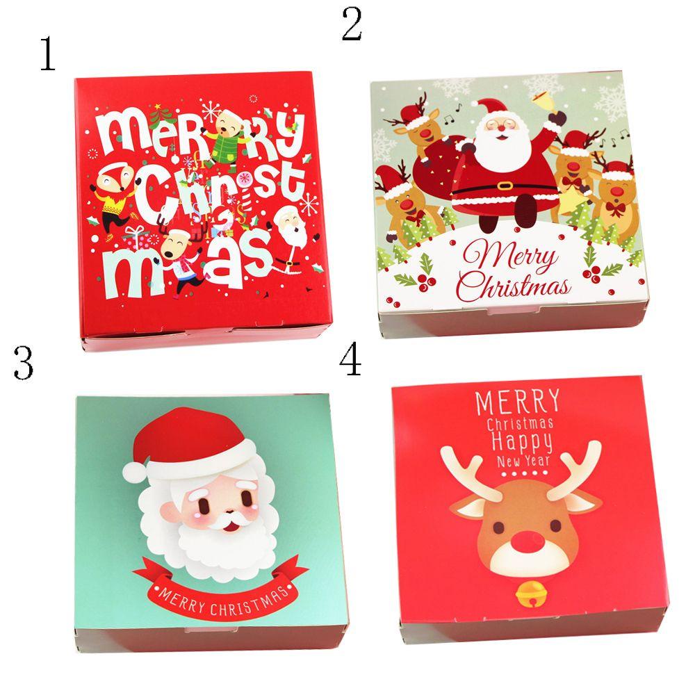 Solighter Kotak Perlakuan Hadiah Kualitas Tinggi Desain Hello Christmas DIY Paper Box Candy Storage