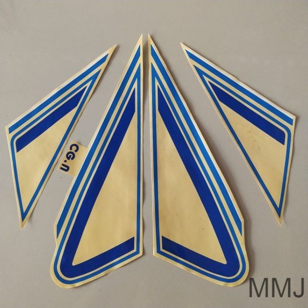 Sticker Striping Honda CG N 110 biru body standar terlaris berkualitas ter