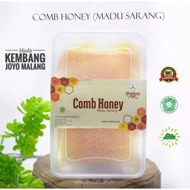 

Sarang madu / Comb Honey Kembang Joyo 500 gr