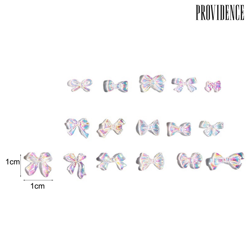 Providence 50 Pcs Ornamen Pita 3D Warna Aurora Untuk Dekorasi Manicure / Nail Art DIY