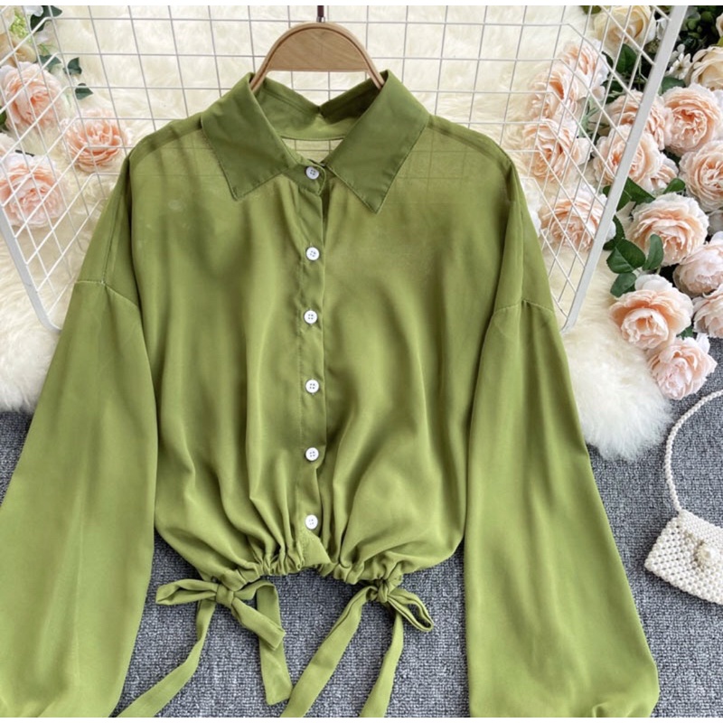 OUTER CHIFFON SABILA / CARDIGAN TRANSPARAN / KEMEJA KANCING / SHIRT TRANSPARAN / CARDIGAN KANCING