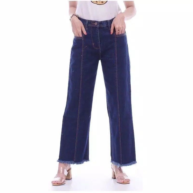 Nafa Jeans - High waist kulot wanita terbaru/kulot jeans tulang rawis