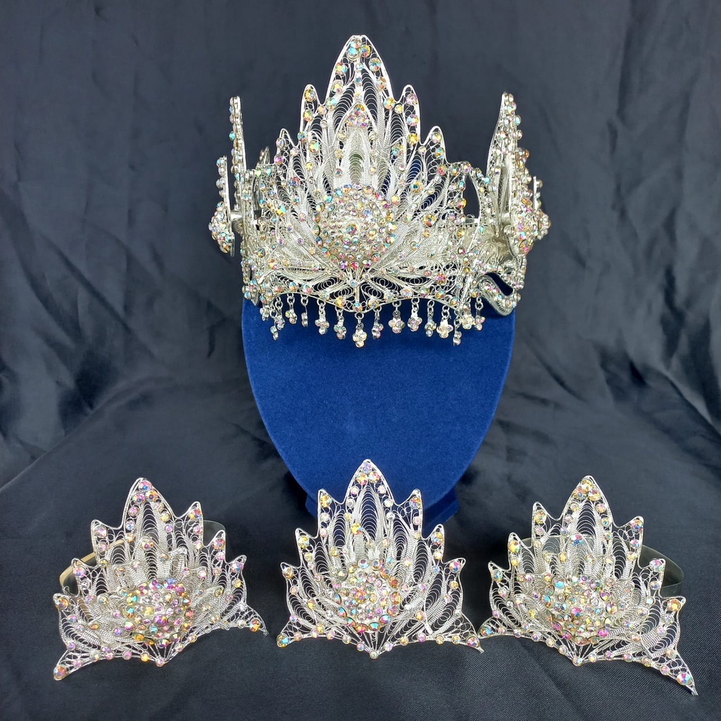 Siger Sunda  Kencana  Silver/mentul/Kembanggoyang/Jurai/Rumbai/Juntai/set manten/siger sunda pengant