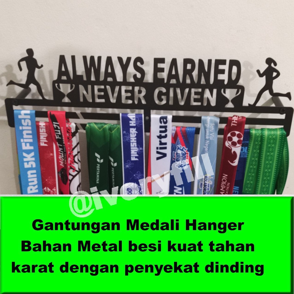 Gantungan Medali medal hanger olah raga lari run sepeda bike race lomba