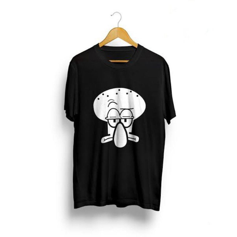 Kaos BigSize Anime Squidward All Size Cotton Combed 30s Baju Distro Kartun Pakaian Pria Atasan Jumbo