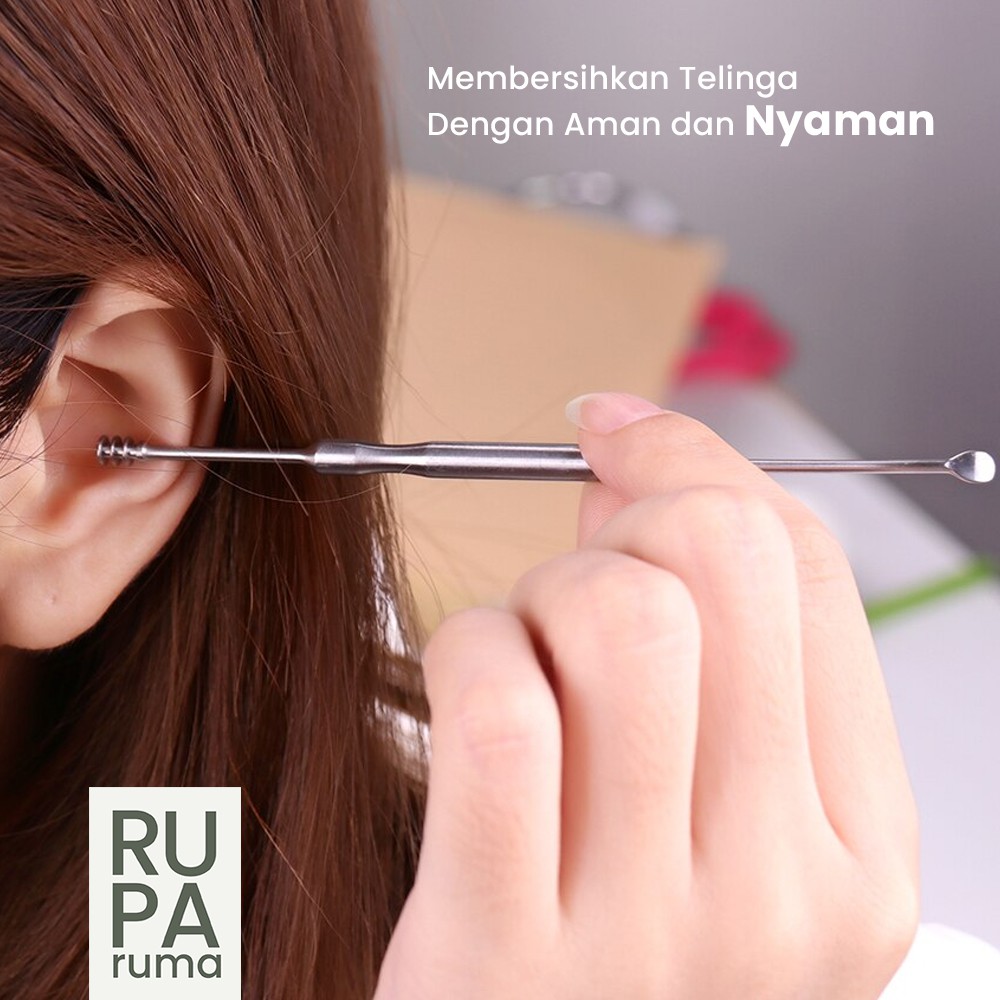 Pembersih Telinga Korek Kuping Stainless Earpick