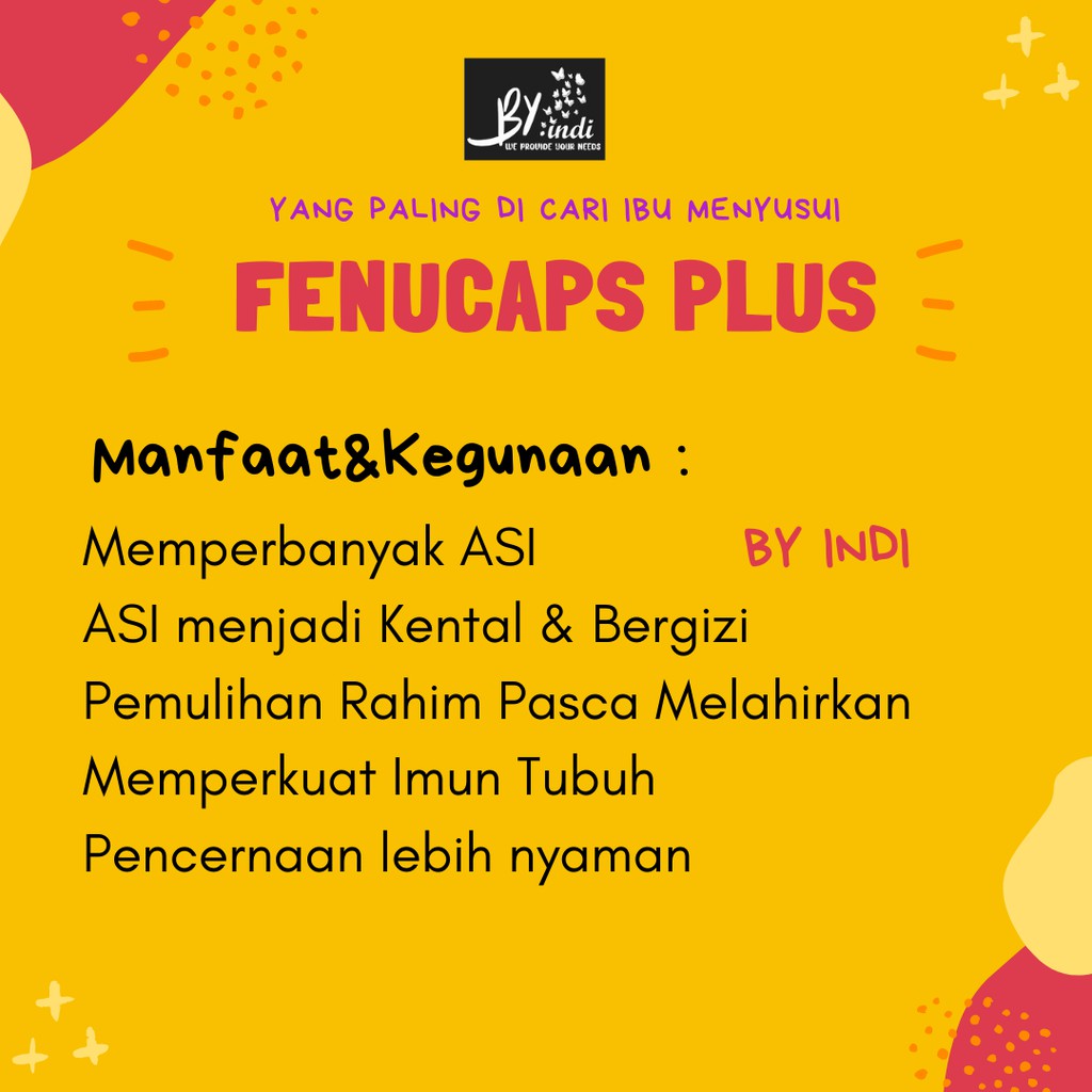 [ECER] FENUCAPS PELANCAR ASI BOOSTER ASI PENGENTAL ASI