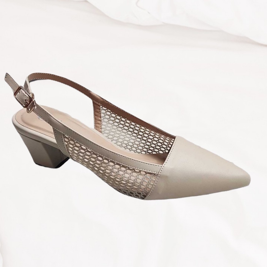 Sepatu Dinara  Nahda Sepatu Sandal Wanita  Mules  Heels 5 Cm