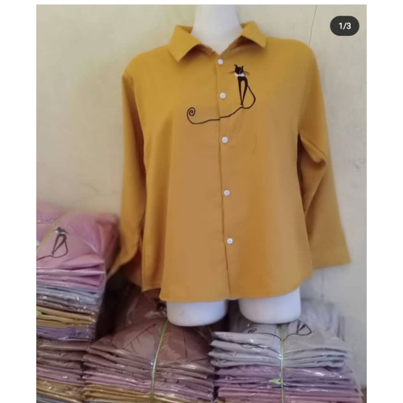 KEMEJA MIU / KEMEJA KUCING  TERLARIS