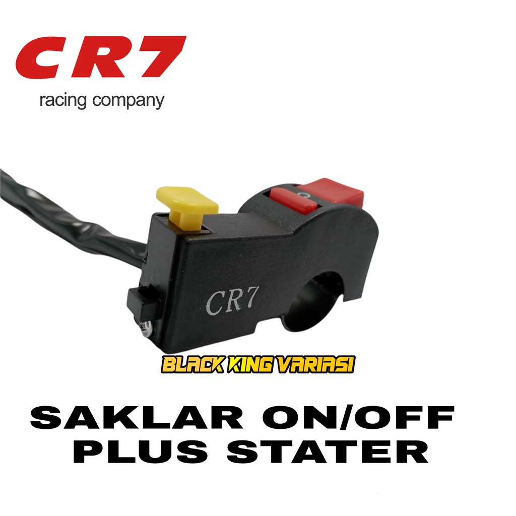 Saklar ON OFF Lampu Motor CR7 Saklar Tombol  Unibers