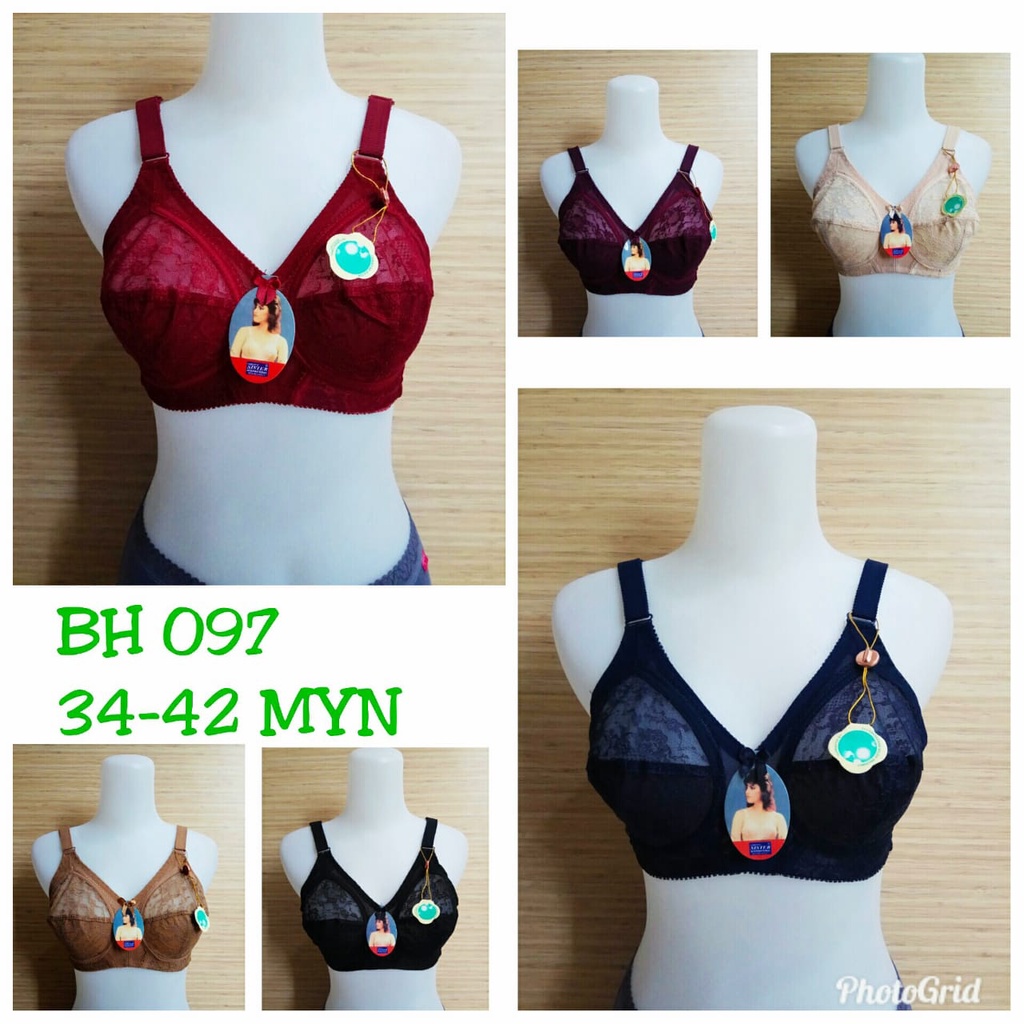 Bh Bra Sister 097 (Cup B) Brokat Renda | Bra Tanpa Busa Tanpa Kawat |jp