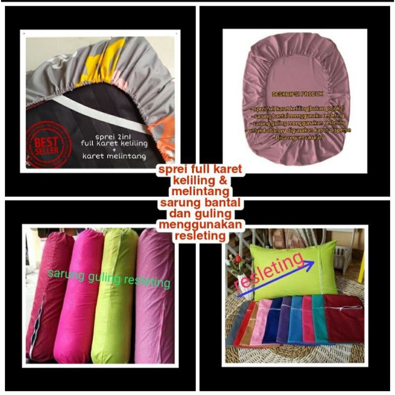 SPREI KARET KELIING UK 160X200X20,SPREI HOMEMADE ANTI GESER