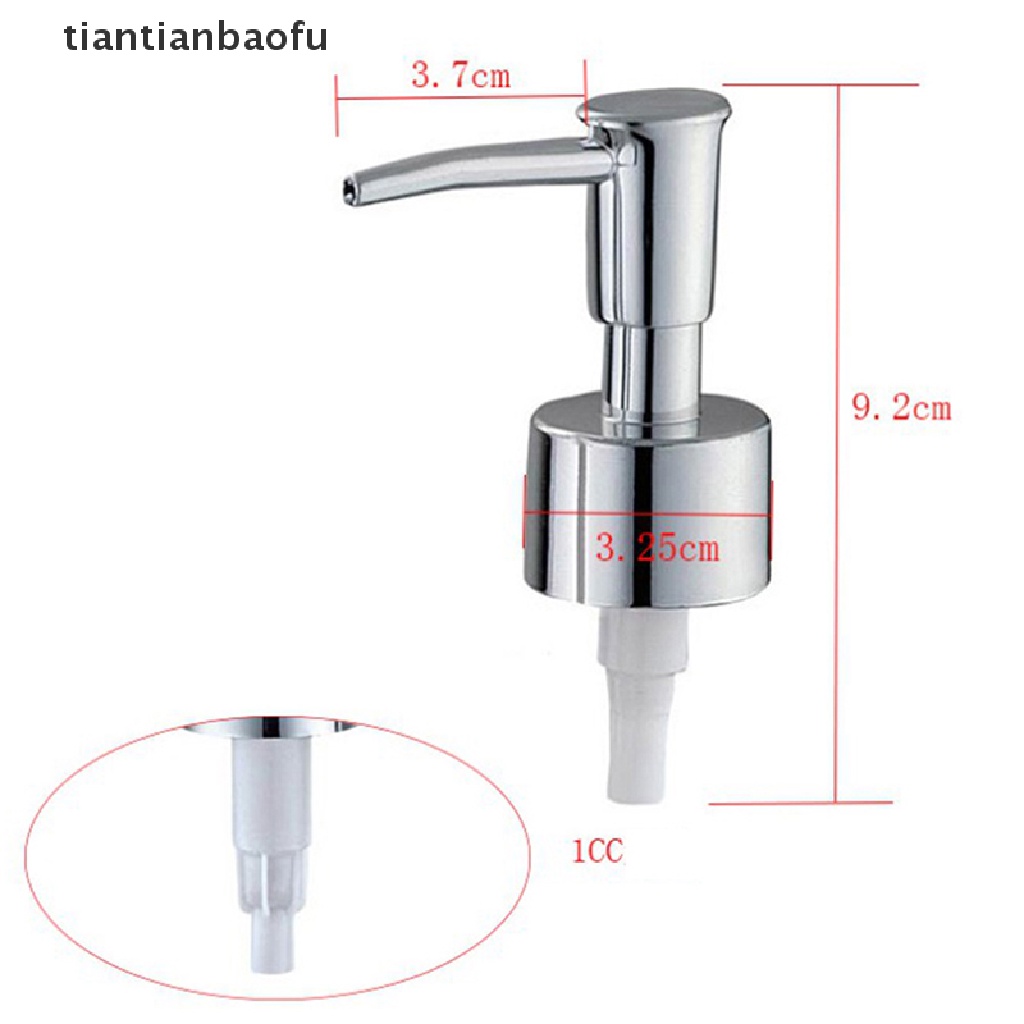 [tiantianbaofu] Metal DIY Soap Pump Liquid Lotion Dispenser Replacement Head 28 Thread Pump Cap Boutique