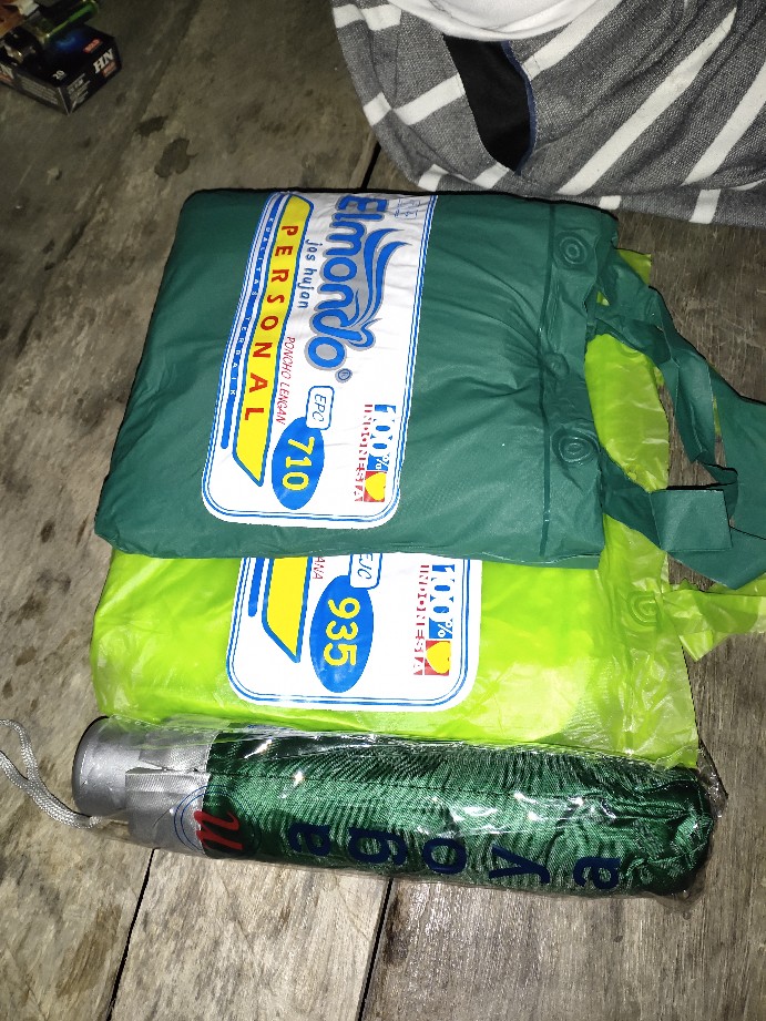 Payung Lipat 3 Polos Lapis Silver Murah (bisa Untuk Promosi) Lpm