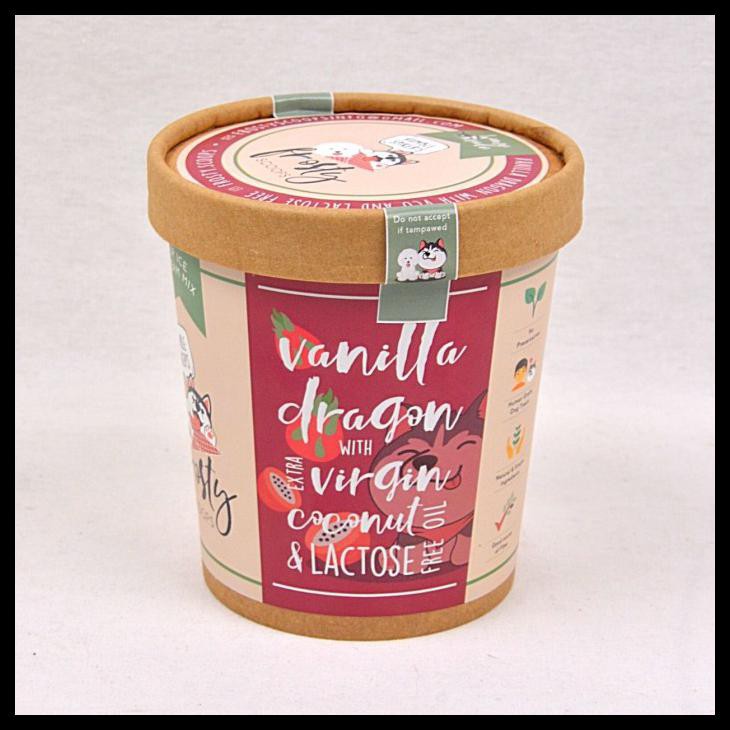 

Frosty Homemade Ice Cream Vanilla Dragon With Virgin Coconut Oil 454G
