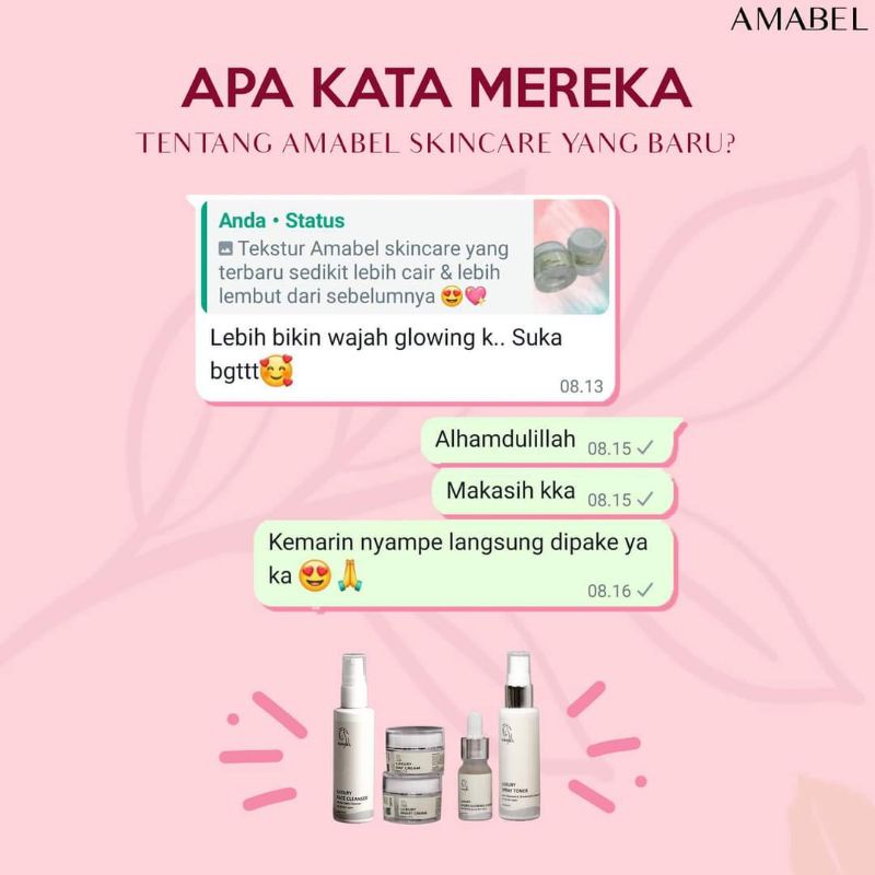Skincare Bpom Paket Whitening Amabel + Intimate Spray - Amabel Official Store-8