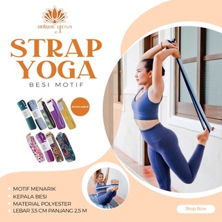 Strap Yoga Premium Polos / Strap Yoga / Strap Yoga Belt Besi / Strap Yoga Murah / Belt Yoga Strap / Tali Yoga / Belt Yoga Murah / Alat Bantu Gerakan Yoga