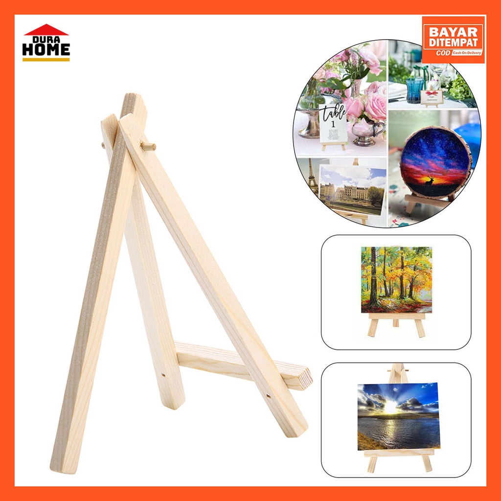 Tripod stand kayu lukis photo, wooden easel