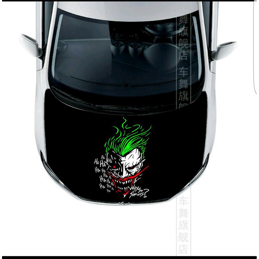 Cutting Sticker Kap Mobil Joker Shopee Indonesia