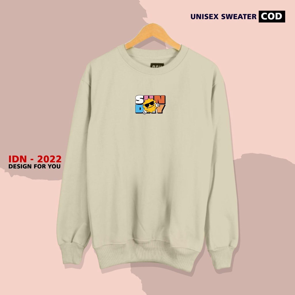 Brother Store - Sweater crewneck pria wanita - Monday