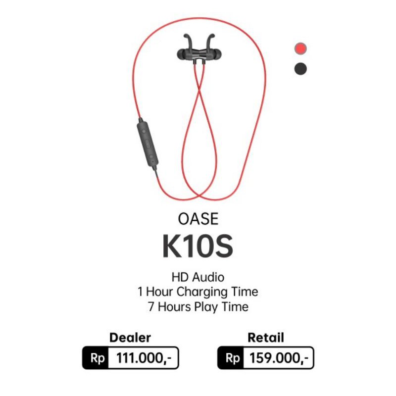 OASE K10S Headset / earphone bluetooth sport by OPPO