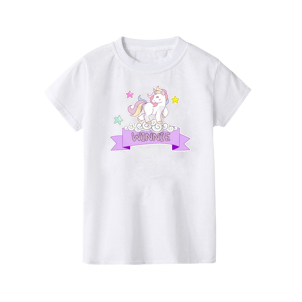 MYSTIQUE.ID-BAJU KAOS UNICORN T-SHIRT LUCU DAN AESTHETIC