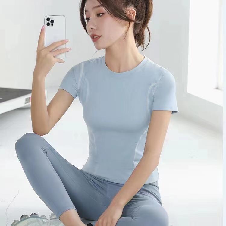 (PALING DIMINATI) HOHO_HWANG (S-303) Kaos Sport Wanita/ Baju Olahraga/ Baju Senam Gym Yoga Wanita