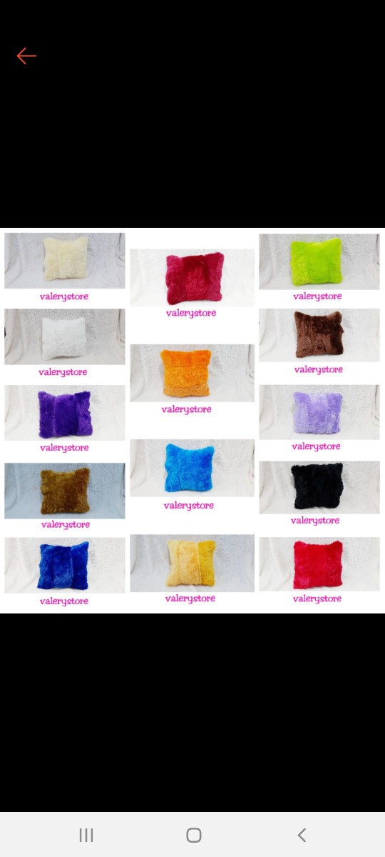 Obral Bantal Polos Bahan Bulu Rasfur Uk. 35x35cm Full Dacron