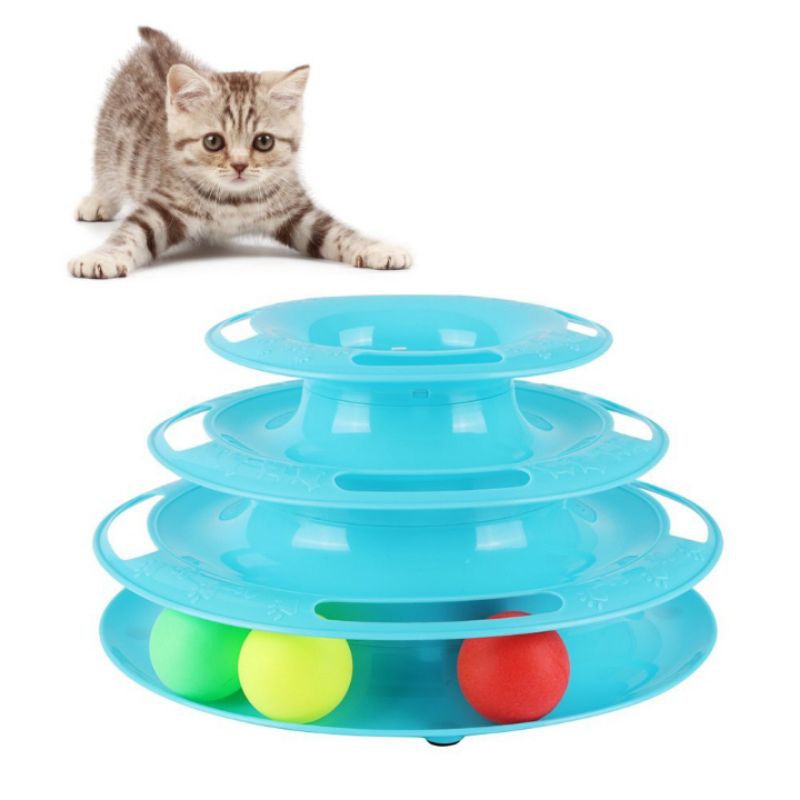 Noona Circular Tower Cat Toy / Triangular Tower Cat Toy / Mainan Kucing