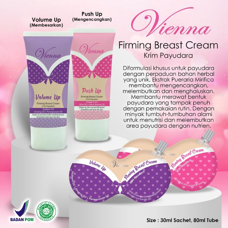VIENNA FIRMING BREAST CREAM VOLUME UP & PUSH UP - KRIM PAYUDARA