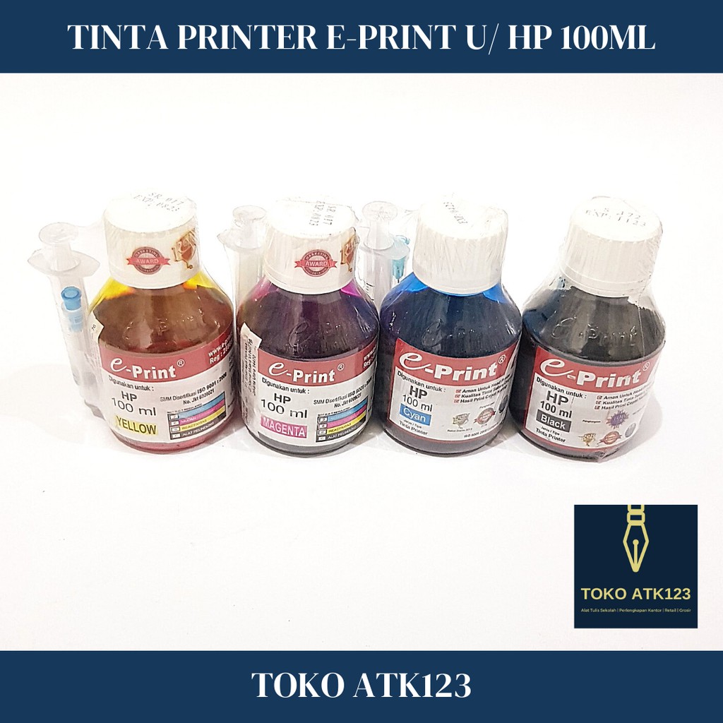 Tinta Printer / Tinta Merk E-Print Eprint untuk HP 100 ml
